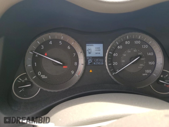 2013 Infiniti M37 with VIN JN1BY1AP0DM512717, listed as a Copart auction lot 69612474 with 125,102 mi miles and Salvage Title. Bid and sale history available at carsss.com. Image 9.