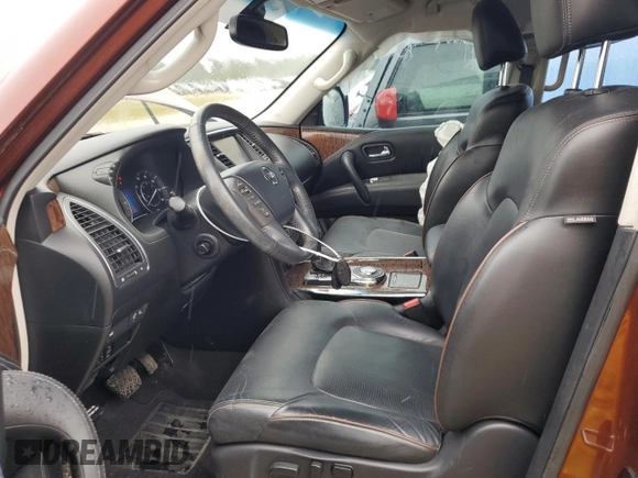 2017 Nissan Armada SL with VIN JN8AY2NDXH9008199, listed as a Copart auction lot 50427455 with 170,542 mi miles and Salvage Title. Bid and sale history available at carsss.com. Image 7.
