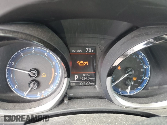 2016 Toyota Corolla L with VIN 5YFBURHE0GP526906, listed as a Copart auction lot 55537645 with 27,129 mi miles and Salvage Title. Bid and sale history available at DreamBid. Image 9.