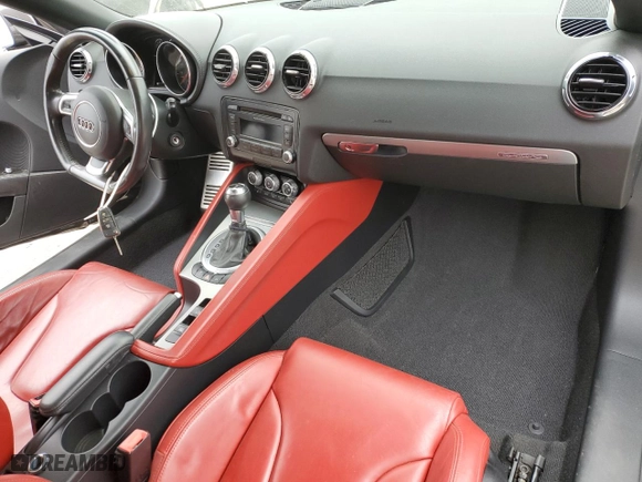 2012 Audi TT 2.0T Premium Plus with VIN TRUSFAFK2C1013200, listed as a Copart auction lot 80071804 with 57,316 mi miles and Salvage Title. Bid and sale history available at carsss.com. Image 8.