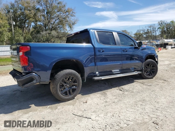 2023 Chevrolet Silverado 1500 RST with VIN 2GCUDEED3P1102891, listed as a Copart auction lot 47861045 with 50,034 mi miles and Salvage Title. Bid and sale history available at DreamBid. Image 3.