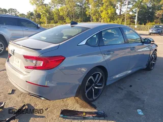 2022 Honda Accord Sport z VIN 1HGCV1F35NA117128, wystawiony jako IAAI lot #40957497 z przebiegiem 29 636 mil mil oraz . Historia ofert i sprzedaży dostępna na DreamBid. Obrazek 4.