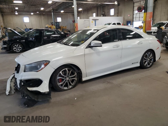 2015 Mercedes-Benz CLA 250 with VIN WDDSJ4GB8FN194072, listed as a Copart auction lot 56316705 with 160,539 mi miles and Clean Title. Bid and sale history available at DreamBid. Image 1.