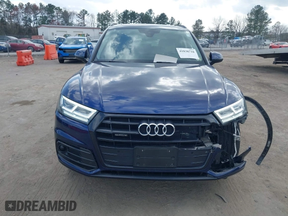 2020 Audi Q5 Premium Plus with VIN WA1BNAFY2L2011761, listed as a IAAI auction lot 41838718 with 63,150 mi miles. Bid and sale history available at carsss.com. Image 12.