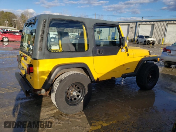 2000 Jeep Wrangler SE with VIN 1J4FA29P4YP791584, listed as a Copart auction lot 46437415 with 157,645 mi miles and Clean Title. Bid and sale history available at carsss.com. Image 3.