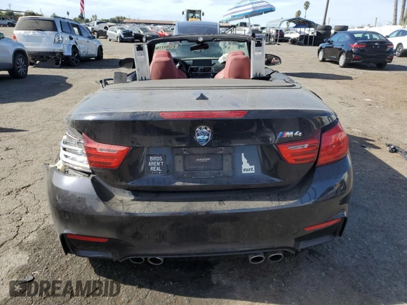 2016 BMW M4 with VIN WBS3U9C50GP969059, listed as a Copart auction lot 81201114 with 0 mi miles and Salvage Title. Bid and sale history available at carsss.com. Image 6.