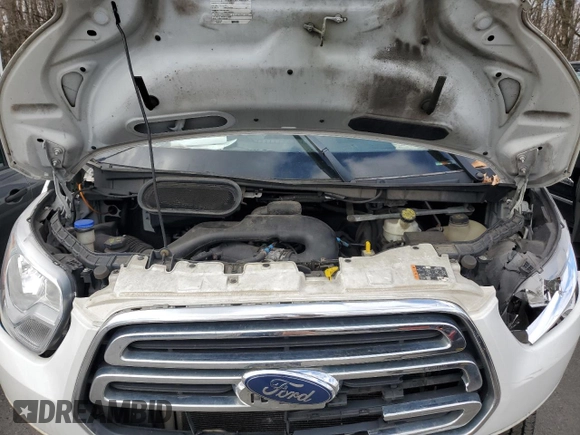 2018 Ford Transit with VIN 1FTYR1ZM1JKB16981, listed as a Copart auction lot 45949915 with 229,460 mi miles and Salvage title. Bid and sale history available at DreamBid. Image 12.