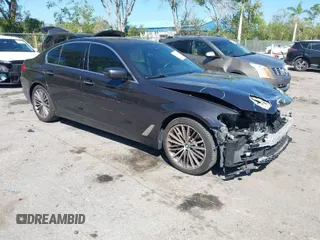 2018 BMW 5 Series 530i with VIN WBAJA5C51JWA39202, listed as a IAAI auction lot 41741069 with 89,972 mi miles and . Bid and sale history available at DreamBid. Image 1.