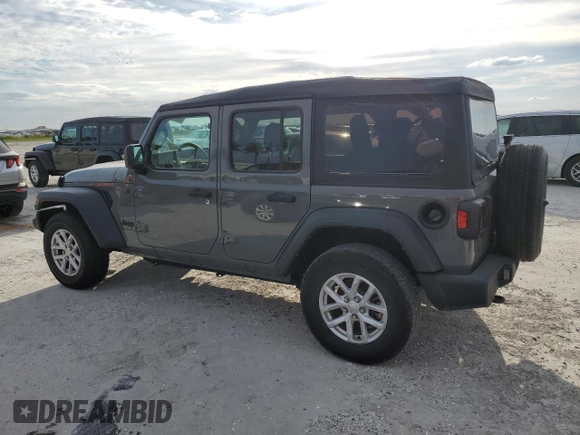 2023 Jeep Wrangler Sport S with VIN 1C4HJXDN6PW671775, listed as a Copart auction lot 75140894 with Not Provided miles and Non Repairable. Bid and sale history available at DreamBid. Image 2.