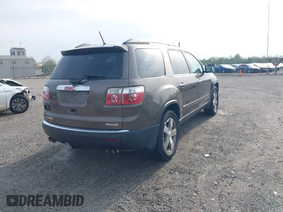 2011 GMC Acadia SLT1 with VIN 1GKKVRED1BJ176096, listed as a IAAI auction lot 42136262 with 95,756 mi miles and . Bid and sale history available at DreamBid. Image 4.