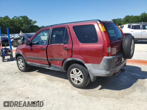 2002 Honda CR-V EX z VIN JHLRD78822C025890, wystawiony jako Copart lot #51791115 z przebiegiem 208 672 mil mil oraz Szkoda całkowita • Salvage title. Historia ofert i sprzedaży dostępna na DreamBid. Obrazek 2.