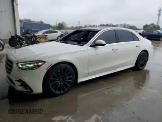 2022 Mercedes-Benz S 580 z VIN W1K6G7GB8NA106385, wystawiony jako Copart lot #52024595 z przebiegiem 75 696 mil mil oraz Szkoda całkowita • Salvage title. Historia ofert i sprzedaży dostępna na DreamBid. Obrazek 1.