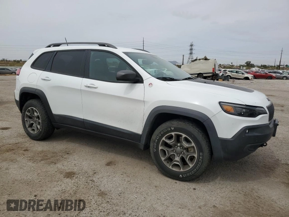 2020 Jeep Cherokee Trailhawk with VIN 1C4PJMBX9LD504136, listed as a Copart auction lot 58975865 with 79,515 mi miles and Salvage title. Bid and sale history available at DreamBid. Image 4.