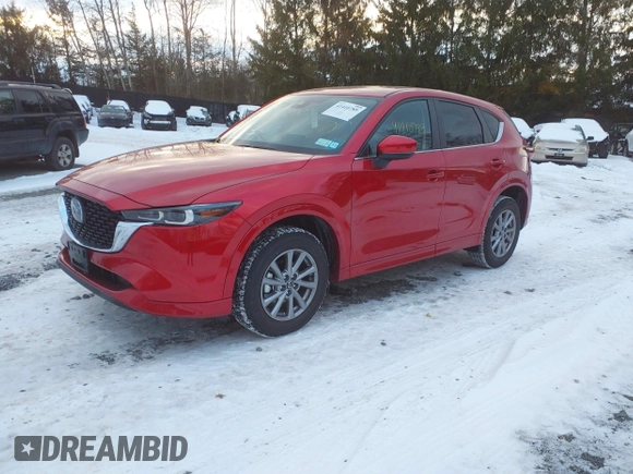 2025 Mazda CX-5 2.5 S Preferred Package with VIN JM3KFBCLXS0585270, listed as a IAAI auction lot 41410789 with 162 mi miles. Bid and sale history available at carsss.com. Image 17.