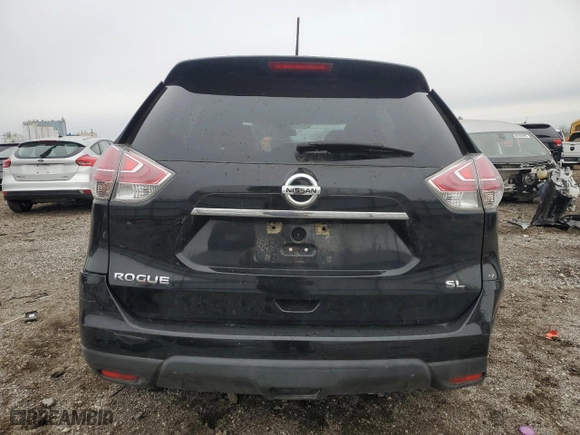 2015 Nissan Rogue S with VIN 5N1AT2MT3FC805473, listed as a Copart auction lot 50402315 with 0 mi miles and Salvage Title. Bid and sale history available at carsss.com. Image 6.