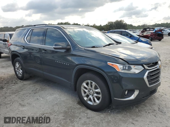 2021 Chevrolet Traverse LT Cloth with VIN 1GNERGKW1MJ165522, listed as a Copart auction lot 74802984 with 80,523 mi miles and Salvage Title. Bid and sale history available at carsss.com. Image 4.