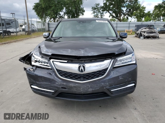 2015 Acura MDX Tech Pkg with VIN 5FRYD4H4XFB023378, listed as a Copart auction lot 54727855 with 70,590 mi miles and Salvage Title. Bid and sale history available at carsss.com. Image 5.
