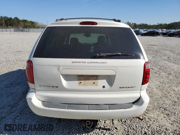 2002 Dodge Caravan Sport with VIN 2B4GP44302R640883, listed as a Copart auction lot 50753355 with 205,498 mi miles and Salvage Title. Bid and sale history available at carsss.com. Image 6.