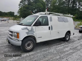 2002 Chevrolet Express Cargo z VIN 1GCHG35R621129185, wystawiony jako Copart lot #55684615 z przebiegiem 116 878 mil mil oraz Czysty tytuł • Clean title. Historia ofert i sprzedaży dostępna na DreamBid. Obrazek 1.