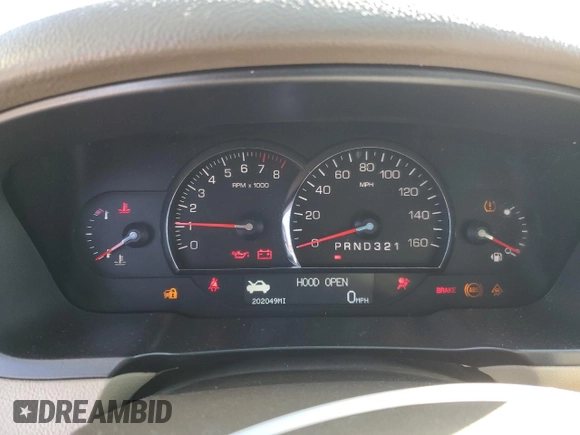 2006 Cadillac DTS w/1SC with VIN 1G6KD57Y96U108062, listed as a Copart auction lot 49923735 with 202,049 mi miles and Salvage Title. Bid and sale history available at carsss.com. Image 9.