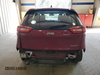 2016 Jeep Cherokee Sport with VIN 1C4PJLAB0GW216953, listed as a Copart auction lot 49031635 with 110,840 mi miles and Clean Title. Bid and sale history available at carsss.com. Image 6.