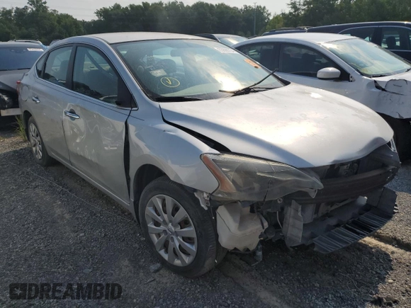 2013 Nissan Sentra SV with VIN 1N4AB7AP6DN905148, listed as a Copart auction lot 63896734 with 43,663 mi miles and Salvage Title. Bid and sale history available at DreamBid. Image 4.