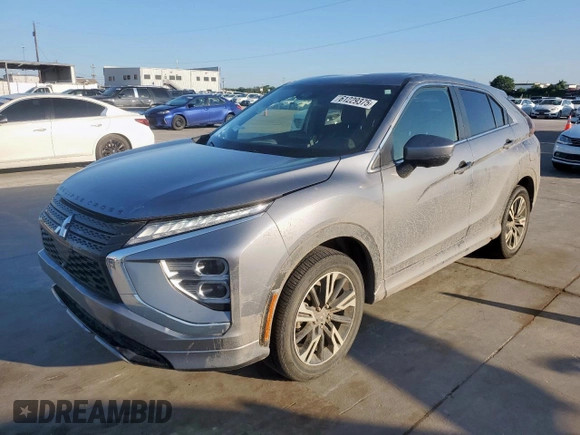2024 Mitsubishi Eclipse Cross SE with VIN JA4ATWAAXRZ000676, listed as a Copart auction lot 61229375 with 25,875 mi miles and Salvage title. Bid and sale history available at DreamBid. Image 1.