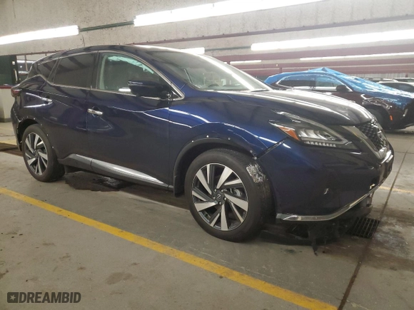 2023 Nissan Murano SL with VIN 5N1AZ2CS4PC107379, listed as a Copart auction lot 83018004 with 17,686 mi miles and Salvage Title. Bid and sale history available at carsss.com. Image 4.
