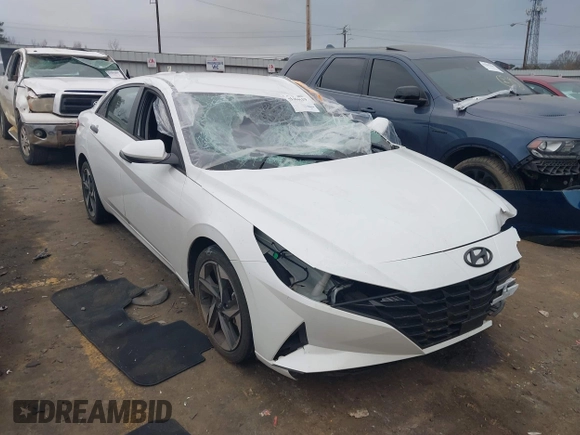 2023 Hyundai Elantra SEL with VIN 5NPLS4AG1PH086524, listed as a IAAI auction lot 41464619 with 57,682 mi miles and . Bid and sale history available at DreamBid. Image 1.