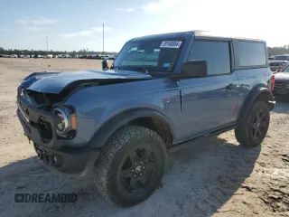 2024 Ford Bronco Black Diamond with VIN 1FMDE1AH5RLA05733, listed as a Copart auction lot 59168854 with 3,629 mi miles and Salvage Title. Bid and sale history available at carsss.com. Image 1.