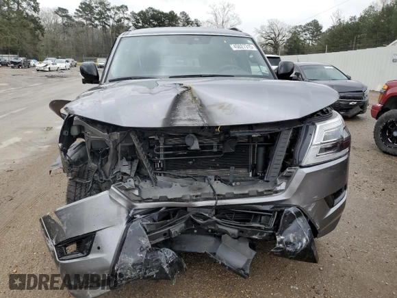2023 Nissan Armada SL with VIN JN8AY2BA6P9400489, listed as a Copart auction lot 46161095 with 17,542 mi miles and Salvage Title. Bid and sale history available at carsss.com. Image 5.