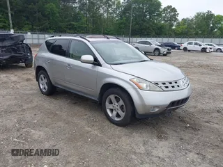 2005 Nissan Murano SL z VIN JN8AZ08T05W318380, wystawiony jako IAAI lot #42445776 z przebiegiem 137 527 mil mil oraz . Historia ofert i sprzedaży dostępna na DreamBid. Obrazek 1.