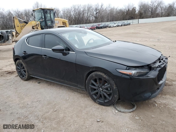 2021 Mazda Mazda3 Hatchback Premium with VIN JM1BPBML1M1345302, listed as a Copart auction lot 43620195 with 44,346 mi miles and Salvage Title. Bid and sale history available at carsss.com. Image 4.