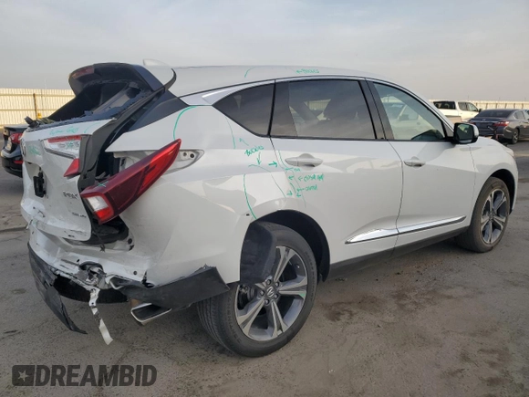2023 Acura RDX w/Advance Package with VIN 5J8TC2H78PL006074, listed as a Copart auction lot 79515484 with 46,253 mi miles and Salvage Title. Bid and sale history available at carsss.com. Image 3.