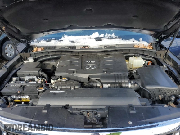 2017 Infiniti QX80 Signature Edition with VIN JN8AZ2NE2H9154280, listed as a Copart auction lot 45963185 with 91,702 mi miles and Clean Title. Bid and sale history available at carsss.com. Image 12.