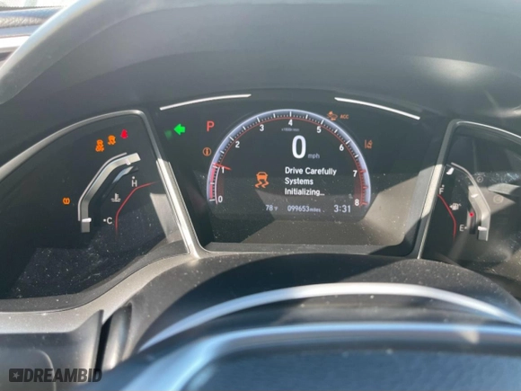 2019 Honda Civic Sedan Sport with VIN 2HGFC2F82KH556658, listed as a Copart auction lot 72320754 with 99,653 mi miles and Non Repairable. Bid and sale history available at carsss.com. Image 9.