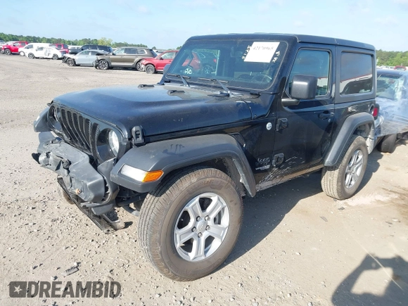 2021 Jeep Wrangler Sport S with VIN 1C4HJXAG6MW744998, listed as a IAAI auction lot 42170965 with 59,373 mi miles and . Bid and sale history available at DreamBid. Image 2.