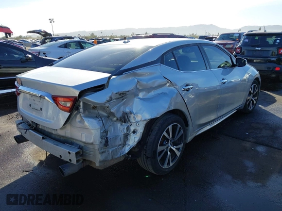 2017 Nissan Maxima SV with VIN 1N4AA6AP9HC371030, listed as a IAAI auction lot 40904703 with 160,859 mi miles and . Bid and sale history available at DreamBid. Image 4.