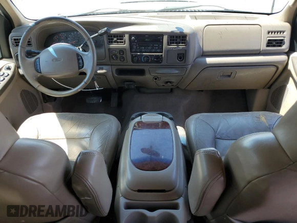 2001 Ford Excursion Limited with VIN 1FMNU43S51EC36951, listed as a Copart auction lot 58416995 with 199,911 mi miles and Salvage title. Bid and sale history available at DreamBid. Image 8.