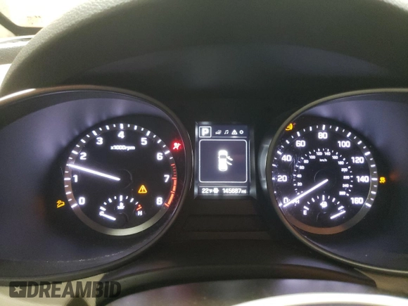 2018 Hyundai Santa Fe 2.4L with VIN 5NMZUDLB6JH081183, listed as a Copart auction lot 83575314 with 145,687 mi miles and Salvage title. Bid and sale history available at DreamBid. Image 9.