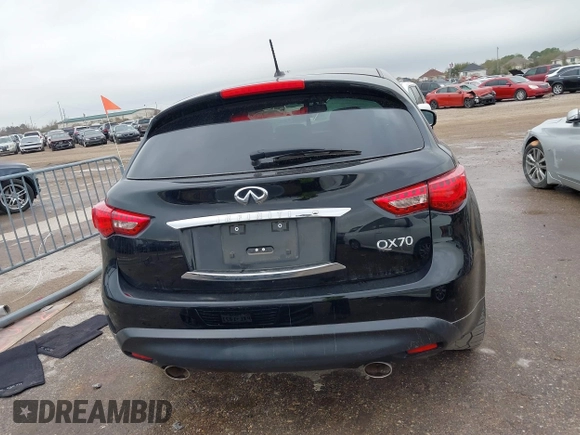 2016 Infiniti QX70 with VIN JN8CS1MU8GM672048, listed as a IAAI auction lot 41625197 with 94,317 mi miles and . Bid and sale history available at DreamBid. Image 16.