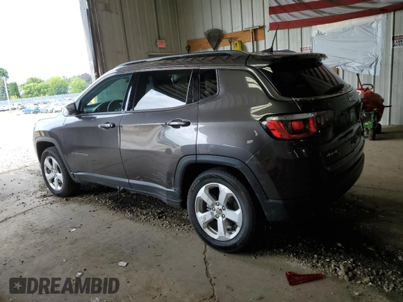 2020 Jeep Compass Latitude with VIN 3C4NJDBB9LT133503, listed as a Copart auction lot 63713255 with 53,373 mi miles and Non repairable. Bid and sale history available at DreamBid. Image 2.