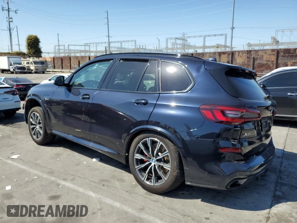 2023 BMW X5 xDrive45e with VIN 5UXTA6C06P9R89208, listed as a Copart auction lot 50352635 with 0 mi miles and Salvage Title. Bid and sale history available at carsss.com. Image 2.