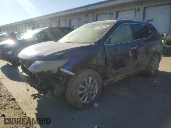 2017 Nissan Rogue SV with VIN KNMAT2MV1HP526492, listed as a Copart auction lot 47263465 with Not provided miles and Salvage title. Bid and sale history available at DreamBid. Image 1.