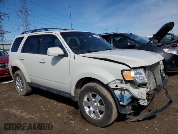 2012 Ford Escape Limited with VIN 1FMCU0EG7CKC25124, listed as a Copart auction lot 48351205 with 129,966 mi miles and Salvage Title. Bid and sale history available at DreamBid. Image 4.