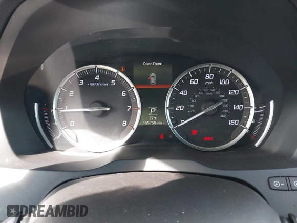 2014 Acura MDX with VIN 5FRYD4H23EB019945, listed as a IAAI auction lot 41775061 with 165,750 mi miles. Bid and sale history available at carsss.com. Image 7.