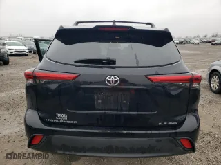 2020 Toyota Highlander XLE with VIN 5TDHZRBH0LS511869, listed as a Copart auction lot 43069265 with 107,098 mi miles and Salvage Title. Bid and sale history available at carsss.com. Image 6.