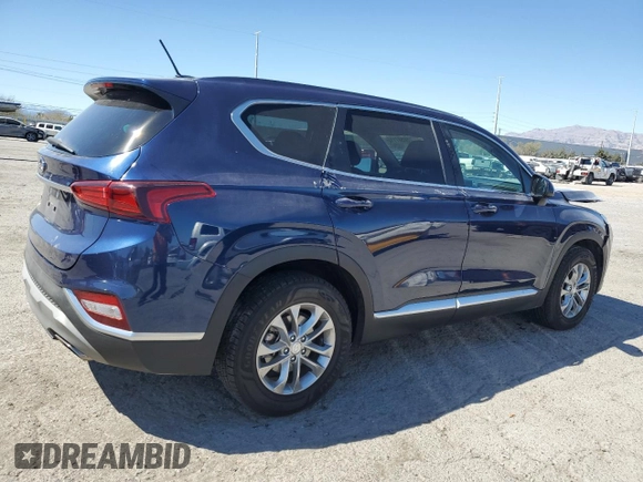 2019 Hyundai Santa Fe SE with VIN 5NMS23AD4KH080248, listed as a Copart auction lot 50587115 with 62,265 mi miles and Salvage Title. Bid and sale history available at carsss.com. Image 3.
