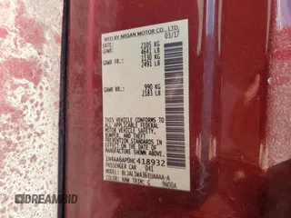 2017 Nissan Maxima S with VIN 1N4AA6AP0HC418932, listed as a Copart auction lot 58352765 with 80,944 mi miles and Salvage title. Bid and sale history available at DreamBid. Image 13.