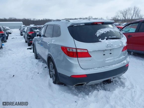 2014 Hyundai Santa Fe Limited with VIN KM8SN4HF9EU063913, listed as a IAAI auction lot 41603328 with 141,580 mi miles. Bid and sale history available at carsss.com. Image 3.